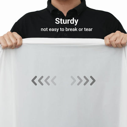Premium White Disposable Plastic Tablecloth